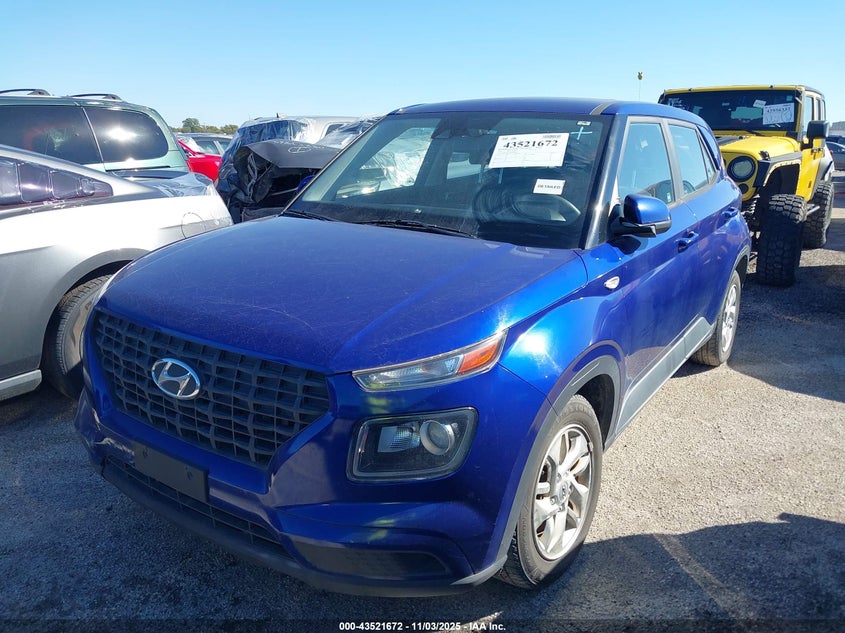 2021 Hyundai Venue VIN KMHRB8A36MU068614 IAAI salvage auction — FRONT END, Clear (Oklahoma), sold $575 on 2026-07-28 (photo 2)