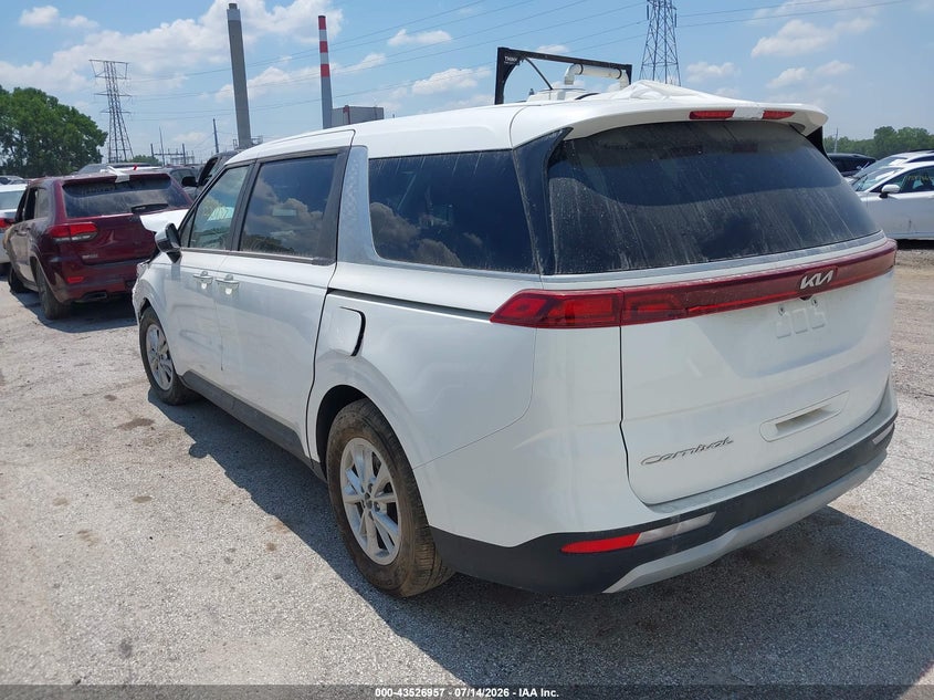 2022 Kia Carnival VIN KNDNB4H38N6127170 IAAI salvage auction — FRONT END, Salvage (Indiana), sold $25 on 2026-07-29 (photo 3)