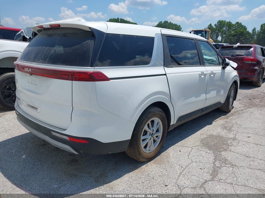 2022 Kia Carnival VIN KNDNB4H38N6127170 IAAI salvage auction — FRONT END, Salvage (Indiana), sold $25 on 2026-07-29 (photo 4)