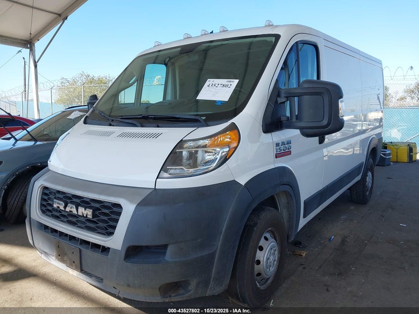 2021 Ram Promaster 1500 VIN 3C6LRVAGXME560026 IAAI salvage auction — THEFT, Other, sold $12,100 on 2026-07-29 (photo 2)