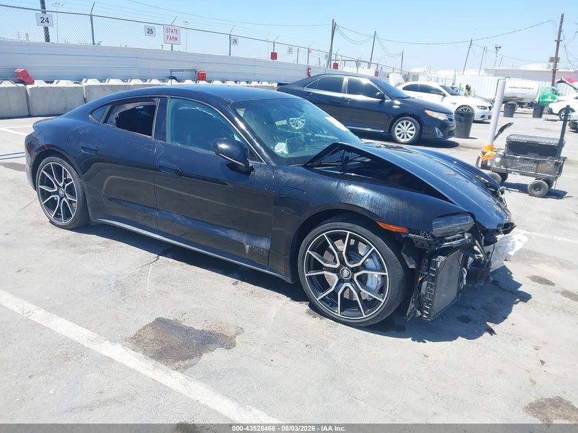 2022 Porsche Taycan VIN WP0AA2Y19NSA15797 IAAI salvage auction — FRONT END, Salvage (California), sold $18,500 on 2026-08-12 (photo 1)