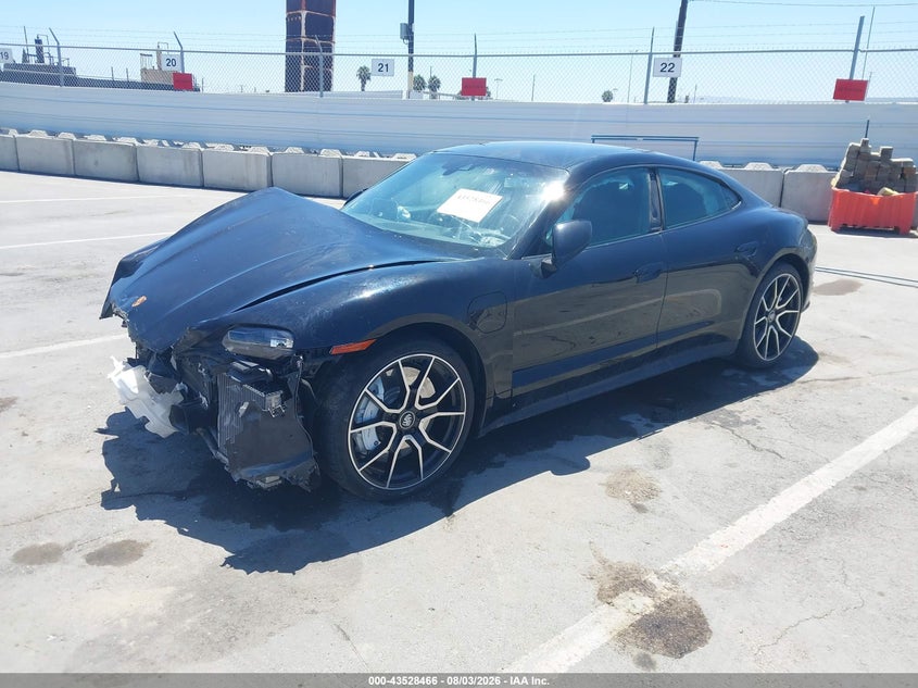 2022 Porsche Taycan VIN WP0AA2Y19NSA15797 IAAI salvage auction — FRONT END, Salvage (California), sold $18,500 on 2026-08-12 (photo 2)
