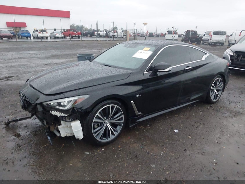 2019 Infiniti Q60 VIN JN1EV7EK8KM230314 IAAI salvage auction — FRONT & REAR, Salvage (Arkansas), sold $4,650 on 2026-07-15 (photo 2)