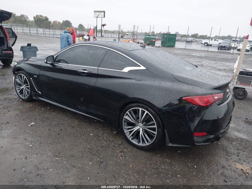 2019 Infiniti Q60 VIN JN1EV7EK8KM230314 IAAI salvage auction — FRONT & REAR, Salvage (Arkansas), sold $4,650 on 2026-07-15 (photo 3)