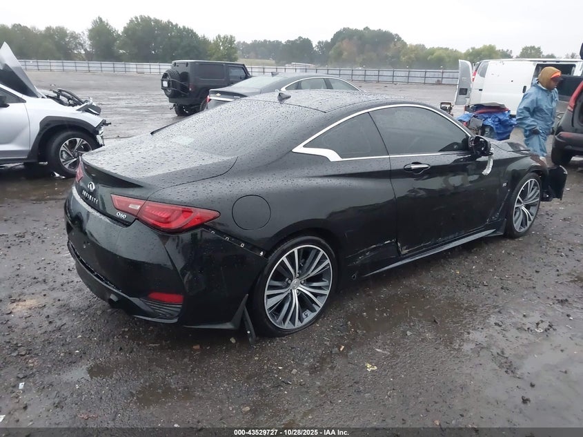 2019 Infiniti Q60 VIN JN1EV7EK8KM230314 IAAI salvage auction — FRONT & REAR, Salvage (Arkansas), sold $4,650 on 2026-07-15 (photo 4)