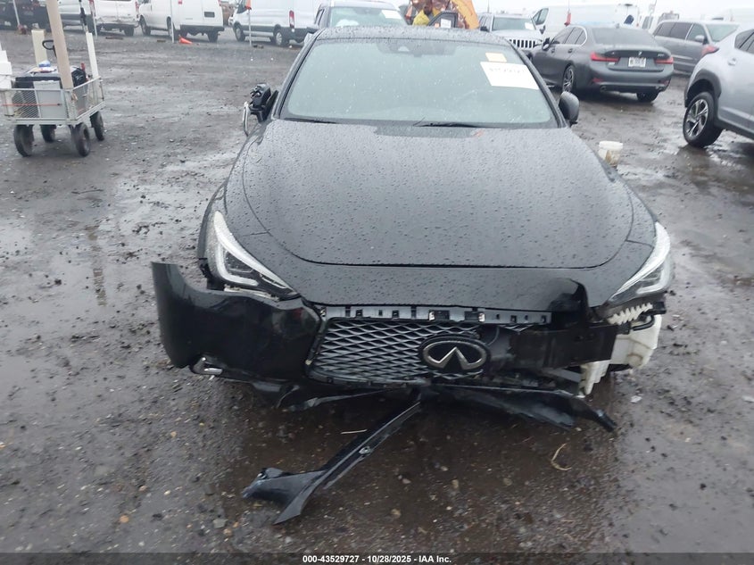 2019 Infiniti Q60 VIN JN1EV7EK8KM230314 IAAI salvage auction — FRONT & REAR, Salvage (Arkansas), sold $4,650 on 2026-07-15 (photo 6)