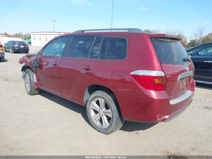 2010 Toyota Highlander VIN 5TDEK3EH3AS003294 IAAI salvage auction — LEFT FRONT, Clear (Virginia), sold $2,250 on 2026-07-21 (photo 3)