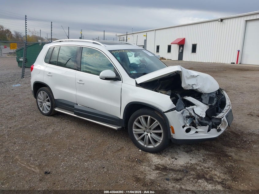 2011 Volkswagen Tiguan VIN WVGAV7AX6BW513761 IAAI salvage auction — FRONT END, Regular (South Dakota), sold $25 on 2026-07-22 (photo 1)