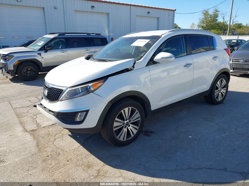 2014 Kia Sportage VIN KNDPC3ACXE7559456 IAAI salvage auction — RIGHT FRONT, Salvage (Illinois), sold $1,100 on 2026-07-07 (photo 2)