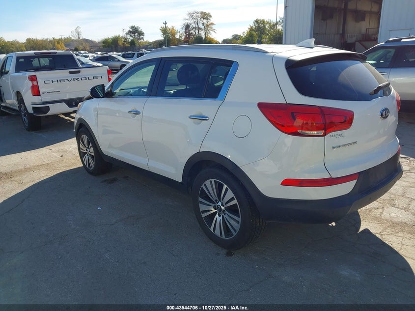 2014 Kia Sportage VIN KNDPC3ACXE7559456 IAAI salvage auction — RIGHT FRONT, Salvage (Illinois), sold $1,100 on 2026-07-07 (photo 3)