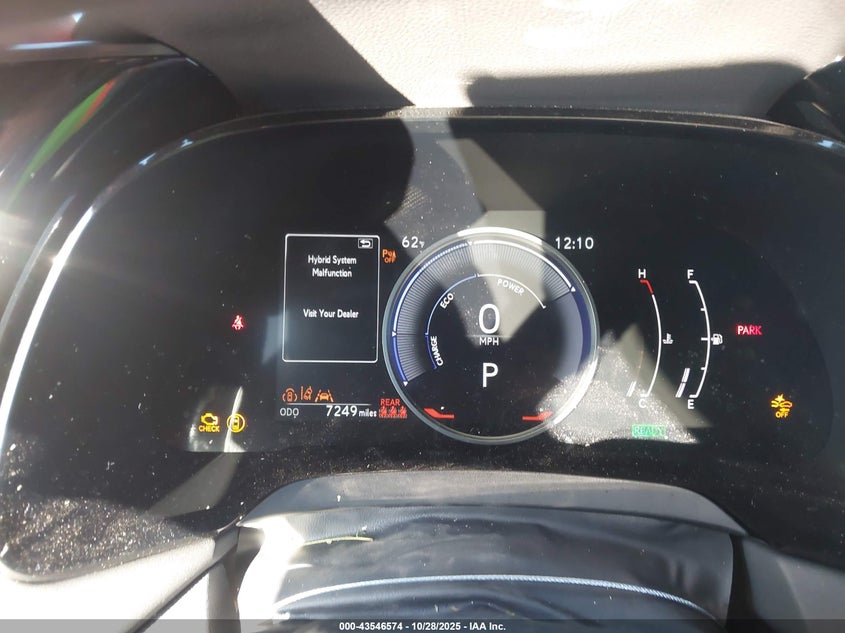 2024 Lexus Rx 350h VIN 2T2BBMCA5RC042435 IAAI salvage auction — Front & Rear, Salvage (California), sold $26,750 on 2025-12-18 (photo 7)