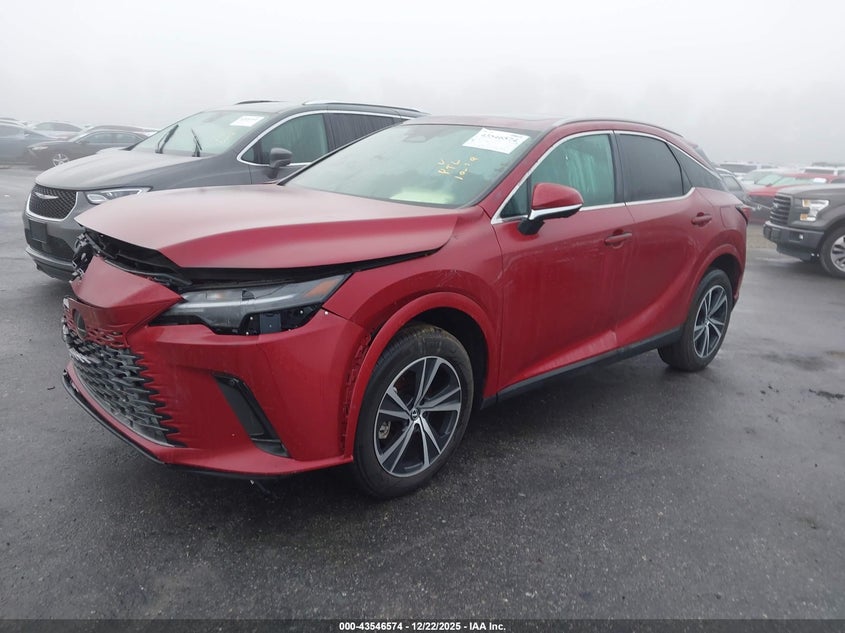 2024 Lexus Rx 350h VIN 2T2BBMCA5RC042435 IAAI salvage auction — Front & Rear, Salvage (California), sold $26,750 on 2025-12-18 (photo 2)