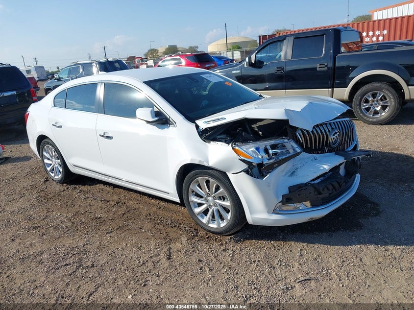 2015 Buick Lacrosse VIN 1G4GB5G37FF349261 IAAI salvage auction — FRONT END, Original (Texas), sold $2,000 on 2026-09-09 (photo 1)