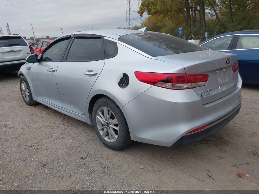 2018 Kia Optima VIN 5XXGT4L32JG225541 IAAI salvage auction — FRONT END, Salvage (Indiana), sold $1,650 on 2026-07-22 (photo 3)