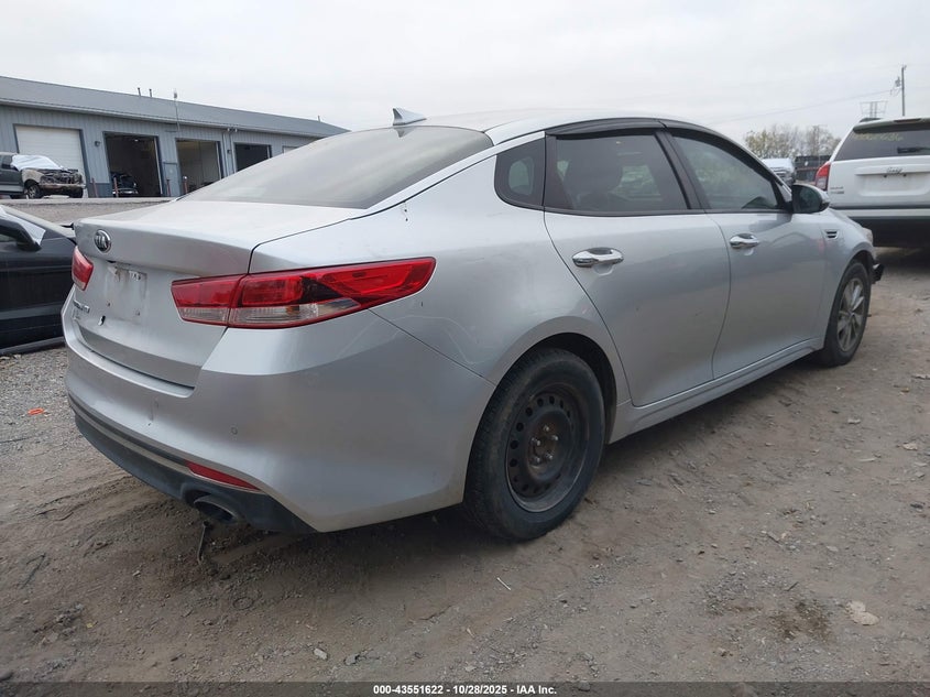 2018 Kia Optima VIN 5XXGT4L32JG225541 IAAI salvage auction — FRONT END, Salvage (Indiana), sold $1,650 on 2026-07-22 (photo 4)