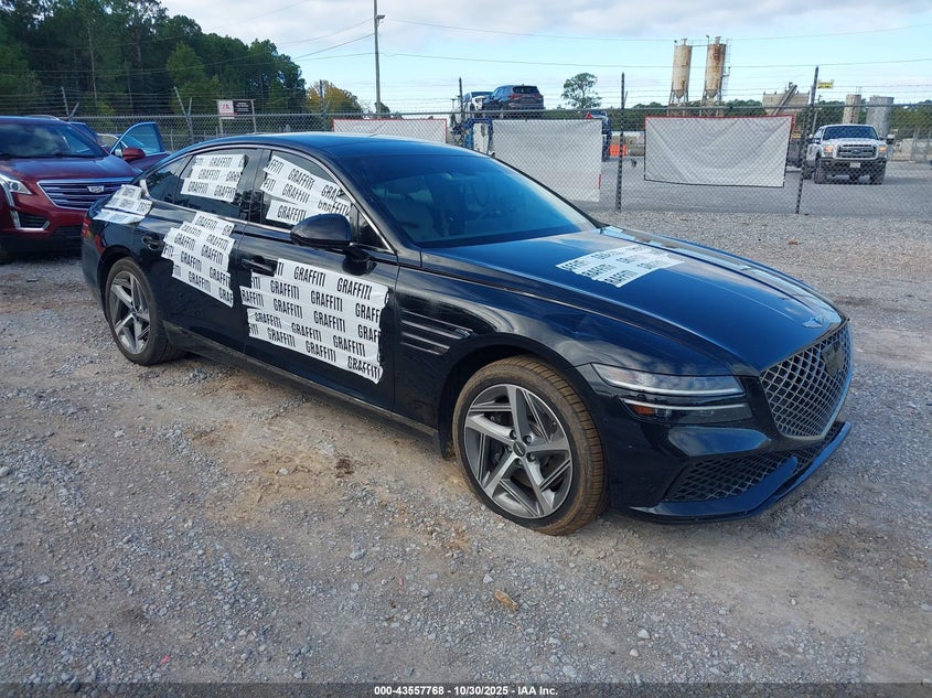 2024 Genesis G80 VIN KMTGA4SC5RU225757 IAAI salvage auction — VANDALISM, Other, sold $12,650 on 2026-07-17 (photo 1)