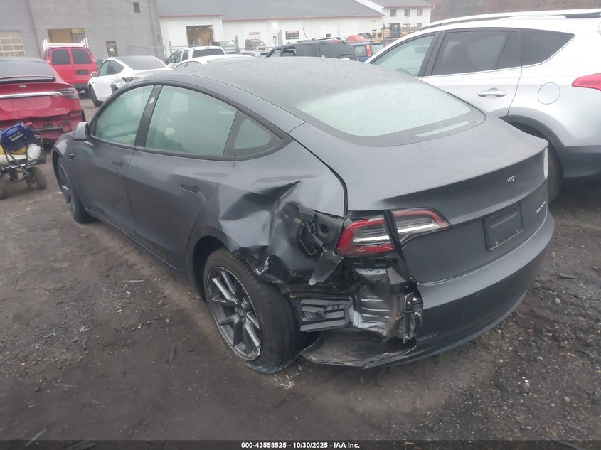 2022 Tesla Model 3 VIN 5YJ3E1EB5NF181927 IAAI salvage auction — LEFT REAR, Other, sold $7,200 on 2026-07-24 (photo 3)