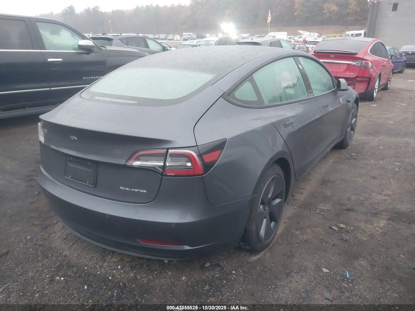 2022 Tesla Model 3 VIN 5YJ3E1EB5NF181927 IAAI salvage auction — LEFT REAR, Other, sold $7,200 on 2026-07-24 (photo 4)