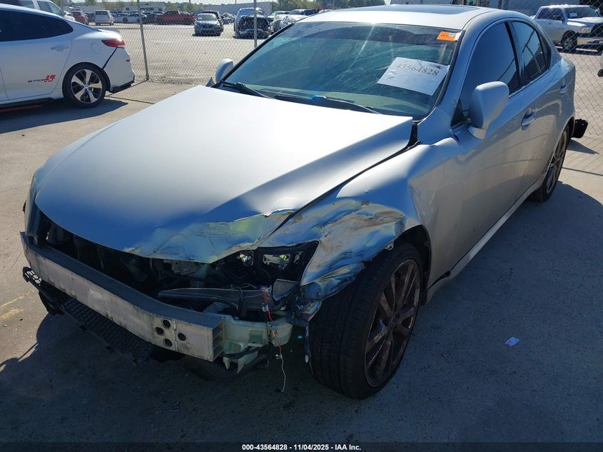 2008 Lexus Is VIN JTHBE262585019574 IAAI salvage auction — LEFT FRONT, Salvage (Texas), sold $650 on 2026-07-16 (photo 6)