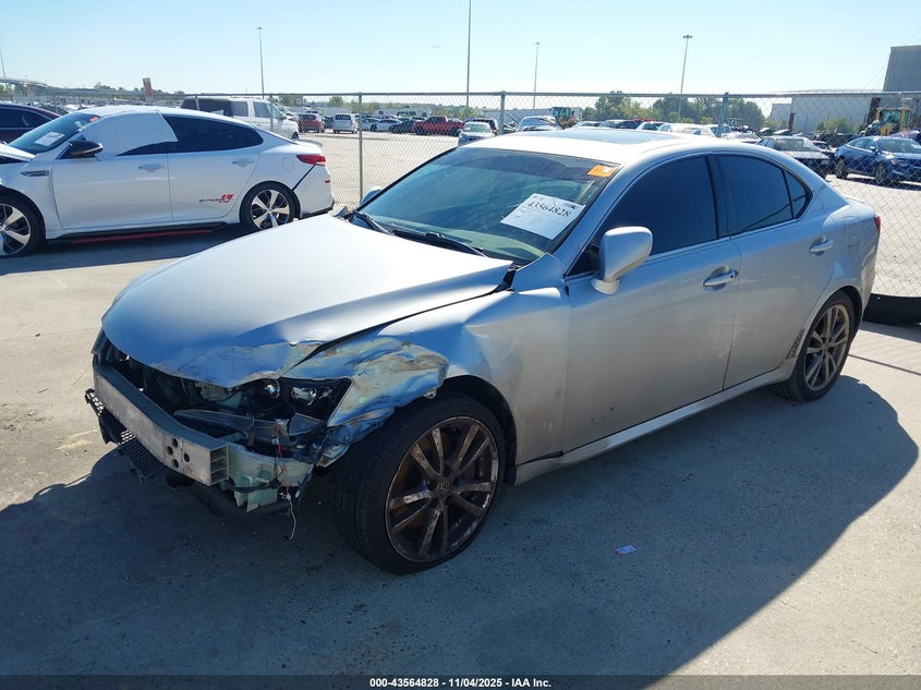 2008 Lexus Is VIN JTHBE262585019574 IAAI salvage auction — LEFT FRONT, Salvage (Texas), sold $650 on 2026-07-16 (photo 2)