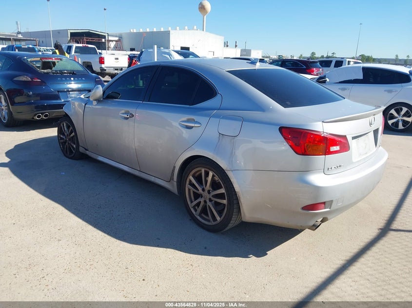 2008 Lexus Is VIN JTHBE262585019574 IAAI salvage auction — LEFT FRONT, Salvage (Texas), sold $650 on 2026-07-16 (photo 3)
