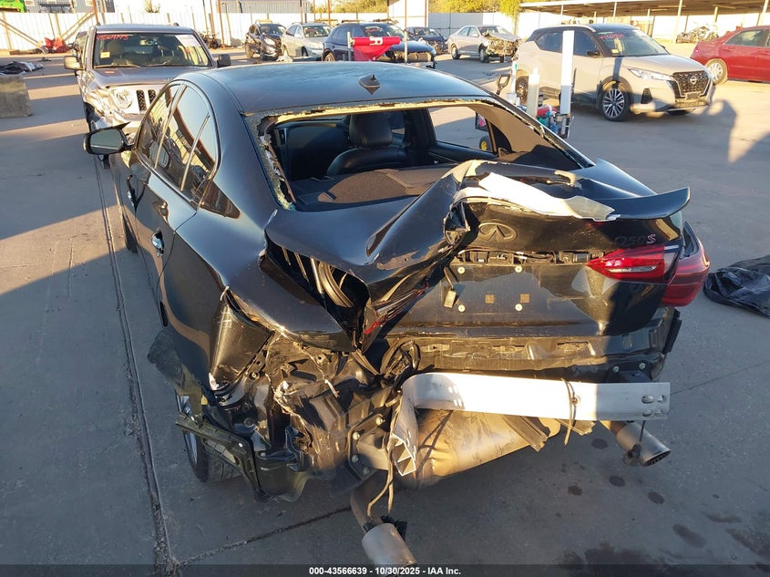 2021 Infiniti Q50 VIN JN1FV7DP8MM850388 IAAI salvage auction — REAR END, Salvage (Texas), sold $7,100 on 2026-08-26 (photo 6)