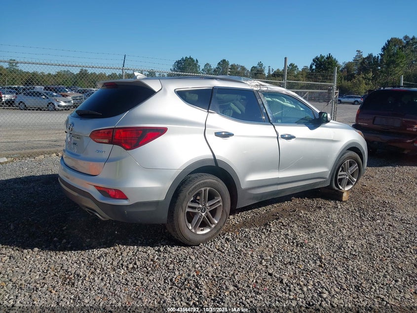 2017 Hyundai Santa fe VIN 5XYZT3LB7HG451977 IAAI salvage auction — RIGHT SIDE, Salvage (Alabama), sold $1,600 on 2026-07-31 (photo 4)