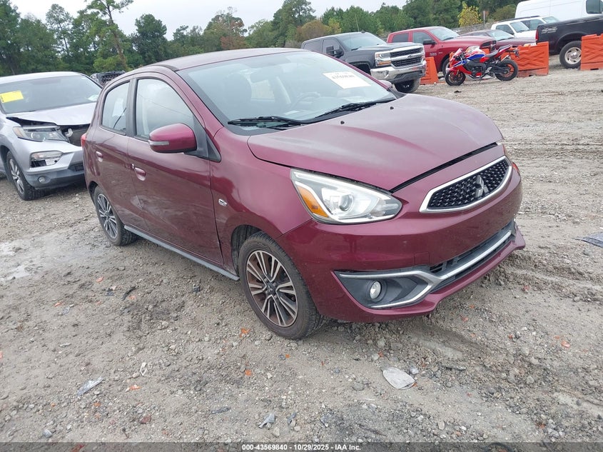 2017 Mitsubishi Mirage VIN ML32A5HJ1HH003635 IAAI salvage auction — LEFT FRONT, Salvage (North Carolina), sold $700 on 2026-07-14 (photo 1)