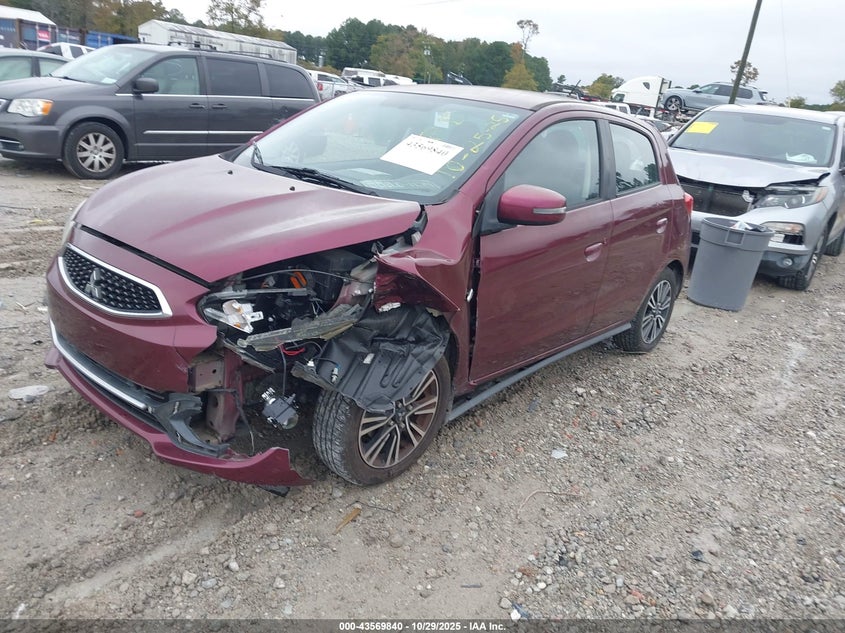 2017 Mitsubishi Mirage VIN ML32A5HJ1HH003635 IAAI salvage auction — LEFT FRONT, Salvage (North Carolina), sold $700 on 2026-07-14 (photo 2)