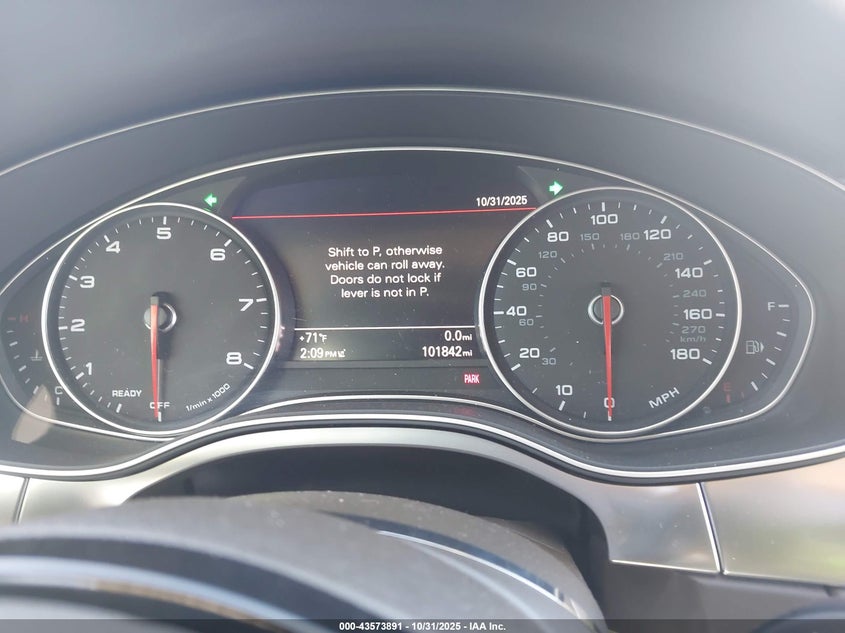 2016 Audi A7 VIN WAUWGAFC5GN021644 IAAI salvage auction — LEFT SIDE, Other, sold $4,350 on 2026-07-09 (photo 7)