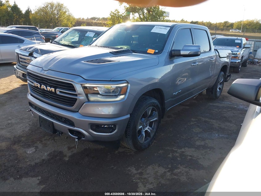 2024 Ram 1500 VIN 1C6SRFJT9RN148844 IAAI salvage auction — REAR END, Clear (Oklahoma), sold $21,100 on 2026-07-29 (photo 2)