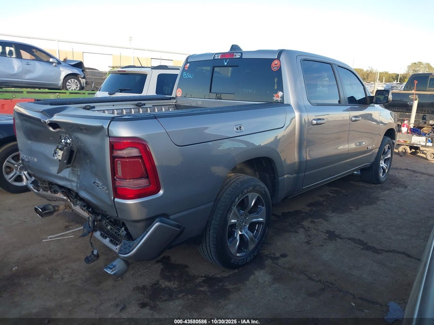 2024 Ram 1500 VIN 1C6SRFJT9RN148844 IAAI salvage auction — REAR END, Clear (Oklahoma), sold $21,100 on 2026-07-29 (photo 4)