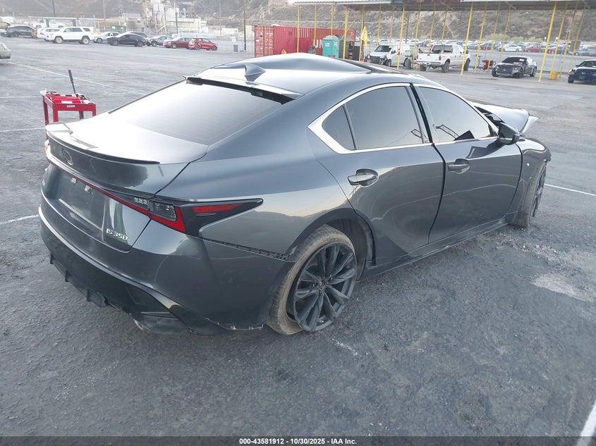 2021 Lexus Is 350 VIN JTHGZ1B28M5038446 IAAI salvage auction — ALL OVER, Salvage (California), sold $3,250 on 2026-07-29 (photo 4)