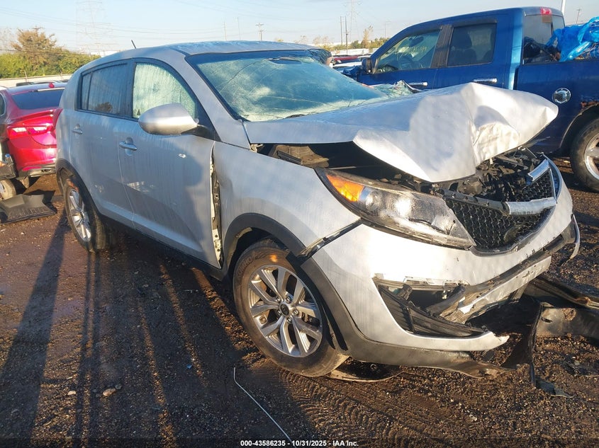 2016 Kia Sportage VIN KNDPB3AC0G7855656 IAAI salvage auction — LEFT SIDE, Other, sold $900 on 2026-07-09 (photo 1)