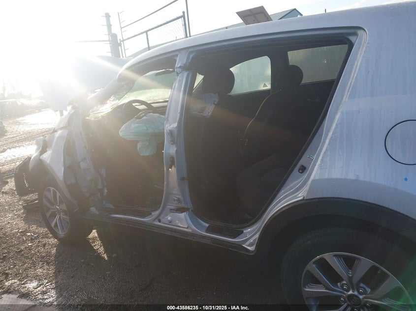 2016 Kia Sportage VIN KNDPB3AC0G7855656 IAAI salvage auction — LEFT SIDE, Other, sold $900 on 2026-07-09 (photo 6)