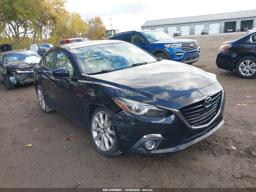 2016 Mazda 3 VIN JM1BM1X33G1289818 IAAI salvage auction — RIGHT FRONT, Salvage (Indiana), sold $2,000 on 2026-07-29 (photo 1)