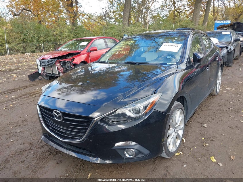 2016 Mazda 3 VIN JM1BM1X33G1289818 IAAI salvage auction — RIGHT FRONT, Salvage (Indiana), sold $2,000 on 2026-07-29 (photo 2)