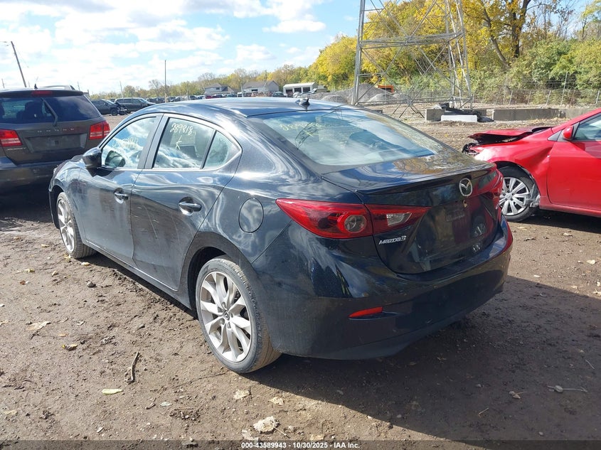2016 Mazda 3 VIN JM1BM1X33G1289818 IAAI salvage auction — RIGHT FRONT, Salvage (Indiana), sold $2,000 on 2026-07-29 (photo 3)