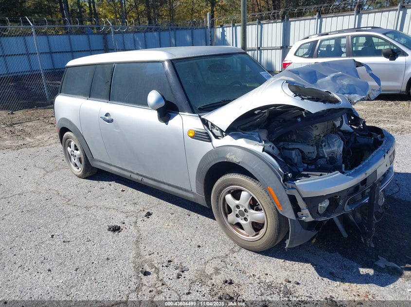 2009 Mini Cooper clubman VIN WMWML33569TX33566 IAAI salvage auction — FRONT END, Court Order (Georgia), sold $275 on 2026-07-09 (photo 1)