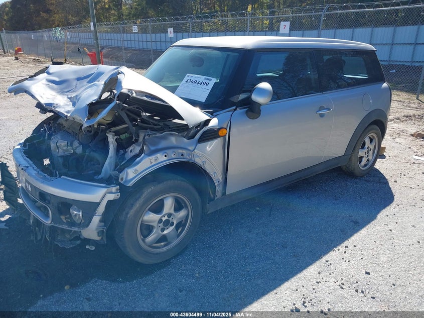 2009 Mini Cooper clubman VIN WMWML33569TX33566 IAAI salvage auction — FRONT END, Court Order (Georgia), sold $275 on 2026-07-09 (photo 2)