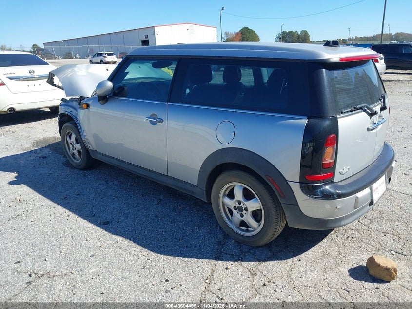 2009 Mini Cooper clubman VIN WMWML33569TX33566 IAAI salvage auction — FRONT END, Court Order (Georgia), sold $275 on 2026-07-09 (photo 3)