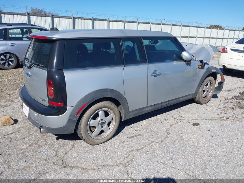 2009 Mini Cooper clubman VIN WMWML33569TX33566 IAAI salvage auction — FRONT END, Court Order (Georgia), sold $275 on 2026-07-09 (photo 4)
