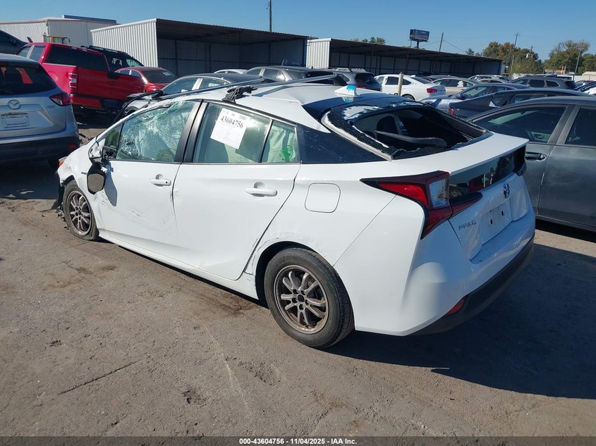 2019 Toyota Prius VIN JTDKARFU1K3079135 IAAI salvage auction — ROLLOVER, Bill Of Sale (Texas), sold $1,550 on 2026-07-22 (photo 3)