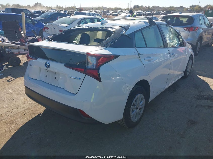 2019 Toyota Prius VIN JTDKARFU1K3079135 IAAI salvage auction — ROLLOVER, Bill Of Sale (Texas), sold $1,550 on 2026-07-22 (photo 4)