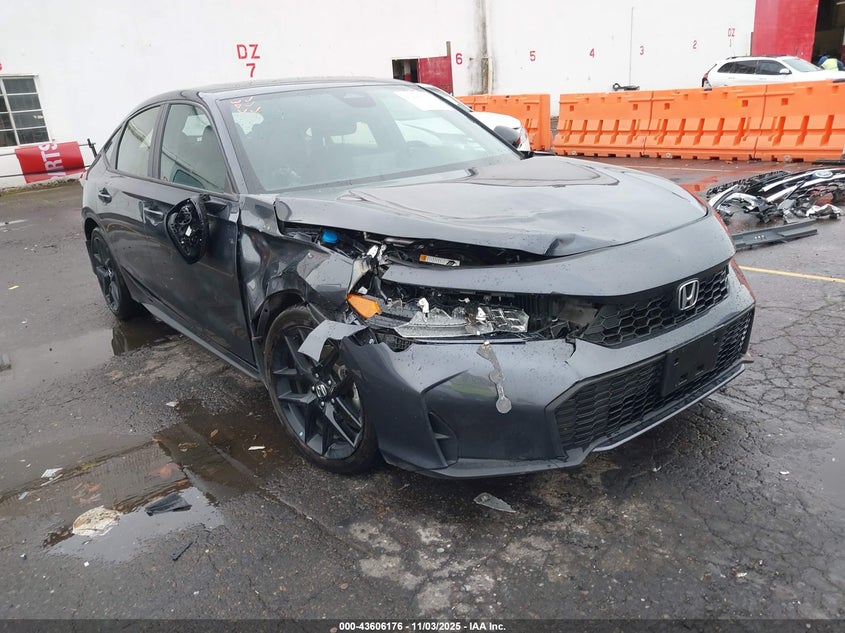 2025 Honda Civic VIN JHMFL4H81SX001279 IAAI salvage auction — Front End, Salvage (Oregon), sold $11,250 on 2026-01-29 (photo 1)