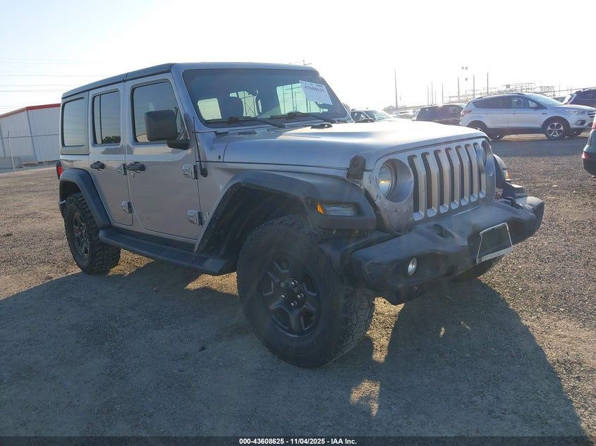 2018 Jeep Wrangler unlimited VIN 1C4HJXDG9JW141941 IAAI salvage auction — FRONT END, Other, sold $9,200 on 2026-07-22 (photo 1)