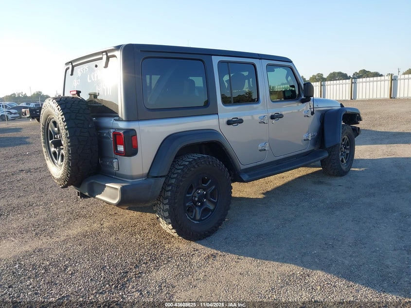 2018 Jeep Wrangler unlimited VIN 1C4HJXDG9JW141941 IAAI salvage auction — FRONT END, Other, sold $9,200 on 2026-07-22 (photo 4)