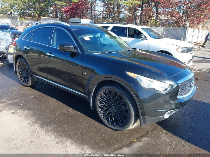 2017 Infiniti Qx70 VIN JN8CS1MWXHM416044 IAAI salvage auction — WATER/FLOOD, Salvage (Pennsylvania), sold $550 on 2026-07-14 (photo 1)