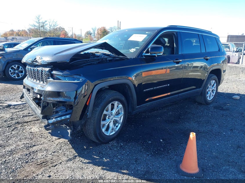2023 Jeep Grand cherokee l VIN 1C4RJKBG2P8851318 IAAI salvage auction — FRONT END, Salvage (New Jersey), sold $9,200 on 2026-07-06 (photo 2)