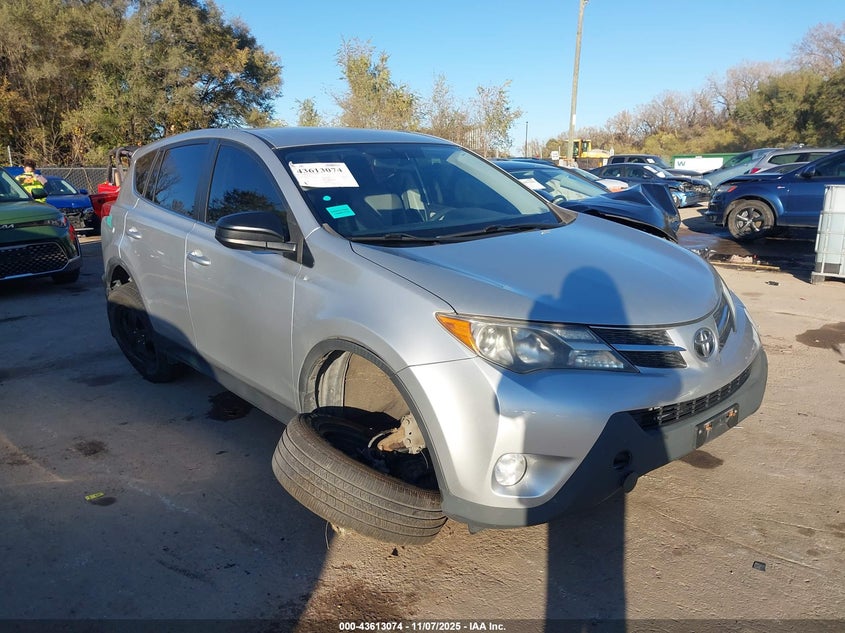 2015 Toyota Rav4 VIN JTMBFREVXFD159139 IAAI salvage auction — LEFT SIDE, Salvage (Missouri), sold $3,250 on 2026-07-29 (photo 1)